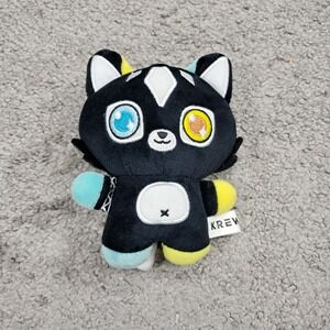 KREW District Lunar Plush ItsFunneh YouTube Gamer Collectible Black Yellow 6in